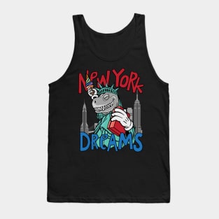 dinosaur liberty hand drawn Tank Top